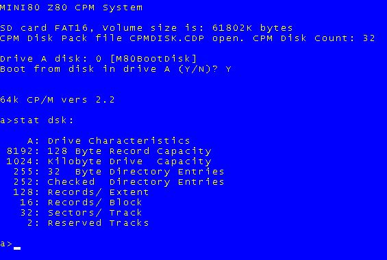 Mini80 Running Cpm 2.2