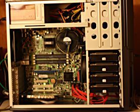 Server with new motherboard